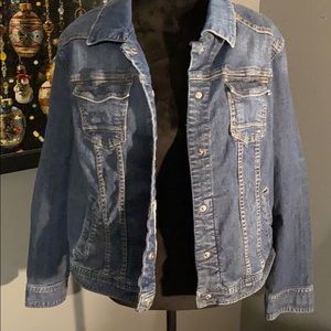Lane Bryant denim cropped jacket